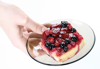 Image showing Strawberry tart