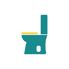 Image showing Toilet bowl icon