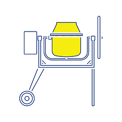 Image showing Icon of Concrete mixer