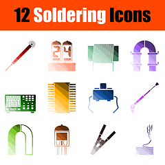 Image showing Soldering Icon Set
