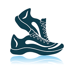 Image showing Fitness Sneakers Icon