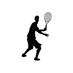 Image showing Tennis silhouette