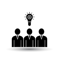 Image showing Corporate Team Finding New Idea Icon