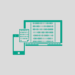 Image showing Exchanging Data Icon