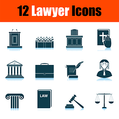 Image showing Lawyer Icon Set