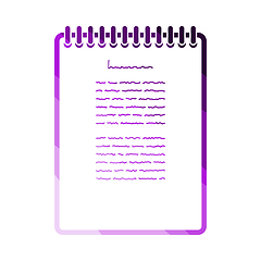 Image showing Binder Notebook Icon