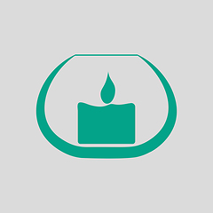 Image showing Candle In Glass Icon