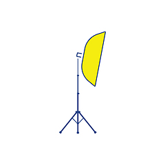 Image showing Icon of softbox light