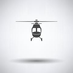 Image showing Helicopter icon front view