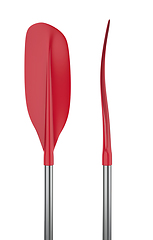 Image showing Asymmetrical kayak paddle blade