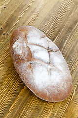 Image showing fresh loaf rye bread