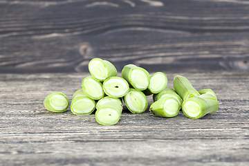 Image showing green seeds of beans