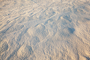 Image showing Snow drifts in winter