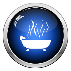 Image showing Woman Lying In Bathtub Icon