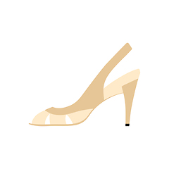 Image showing Woman heeled sandal icon