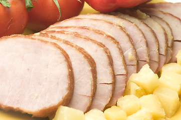 Image showing ham dinner