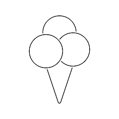 Image showing Ice-cream cone icon