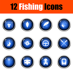 Image showing Fishing Icon Set