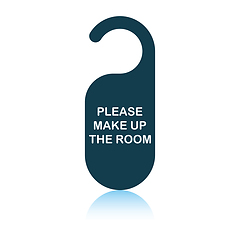 Image showing Mke up room tag icon