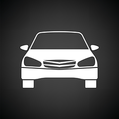 Image showing Sedan car icon front view