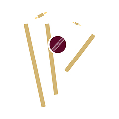 Image showing Cricket wicket icon