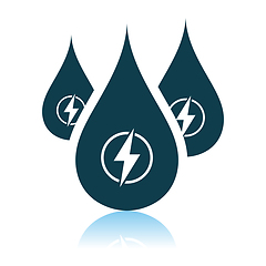 Image showing Hydro Energy Drops Icon