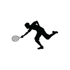 Image showing Tennis silhouette