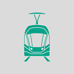 Image showing Tram Icon Front View