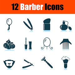 Image showing Barber Icon Set