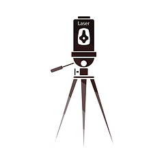 Image showing Laser level tool icon