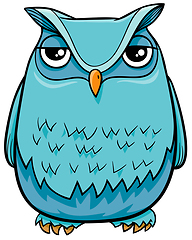 Image showing owl bird cartoon character