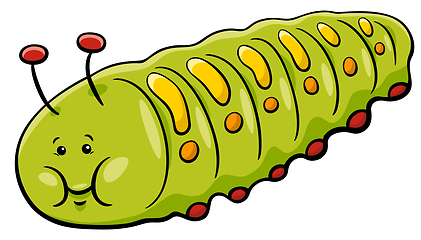 Image showing caterpillar cartoon character