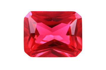 Image showing ruby mineral isolated