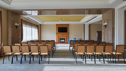 Image showing Empty interior of conference hall.