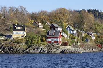 Image showing Cottage near the sea. 