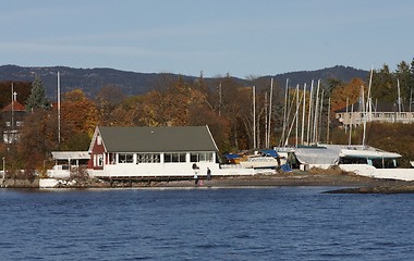 Image showing Cottage near the sea. 