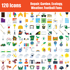 Image showing Set of 120 Icons