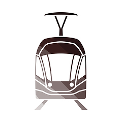Image showing Tram Icon Front View