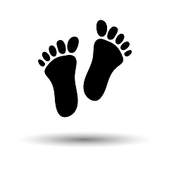 Image showing Foot Print Icon