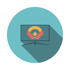 Image showing Baseball Tv Translation Icon