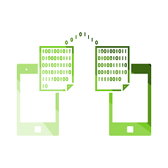 Image showing Exchanging Data Icon