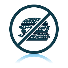 Image showing Prohibited Hamburger Icon