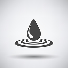 Image showing Water drop icon 
