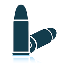 Image showing Pistol bullets icon