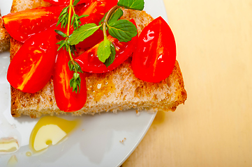 Image showing Italian tomato bruschetta