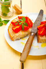 Image showing Italian tomato bruschetta