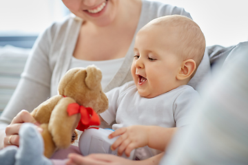 Image showing close up of mother with little baby at home