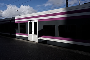 Image showing coach at the station platform