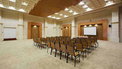 Image showing Empty interior of conference hall.
