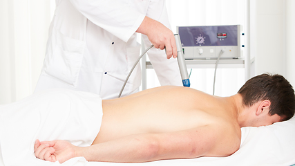 Image showing Shock wave therapy. The magnetic field, rehabilitation.